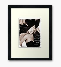 Mae West - Try the evil I've never tried before (Amazing People) Framed Print