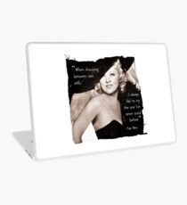 Mae West - Try the evil I've never tried before (Amazing People) Laptop Skin