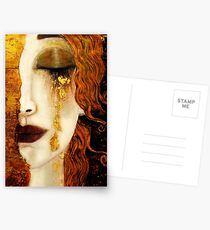 Klimt Golden Tränen Postkarten