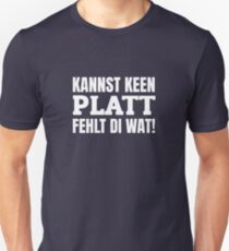 Low German Typical North German Northern Germany Slim Fit T-Shirt
