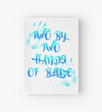 Hands of blue Hardcover Journal