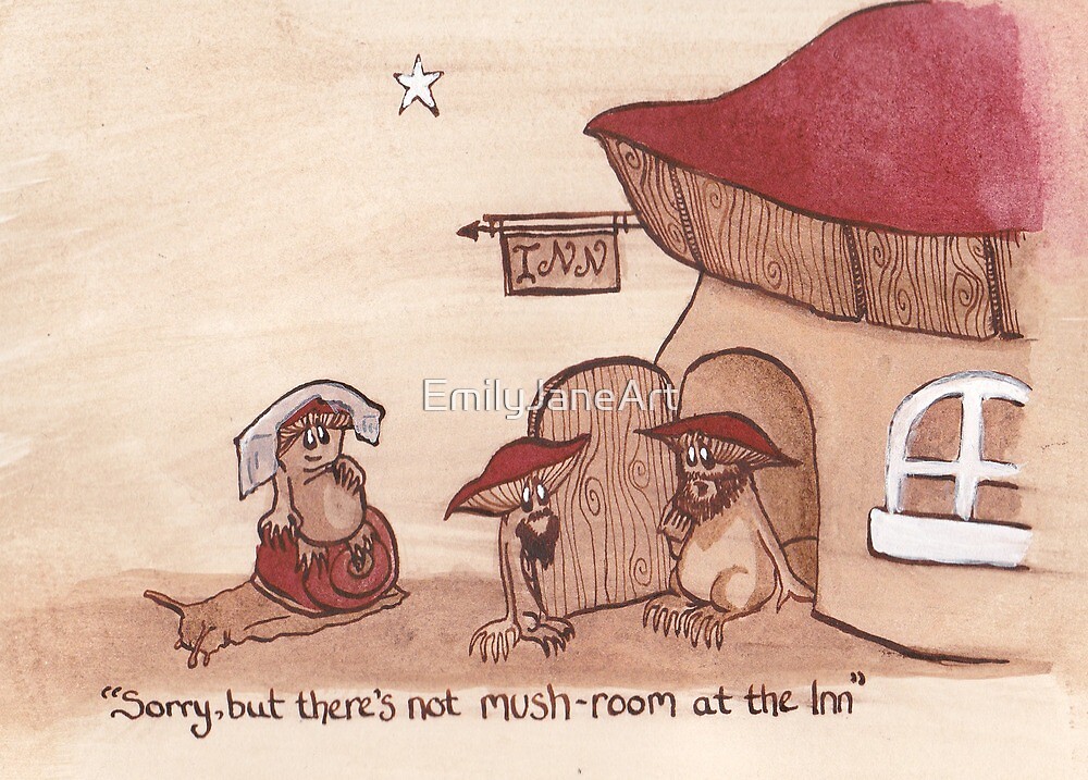 Sorry But There S Not Mush Room At The Inn Christmas Card
