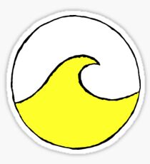 vibrant yellow circle wave Sticker