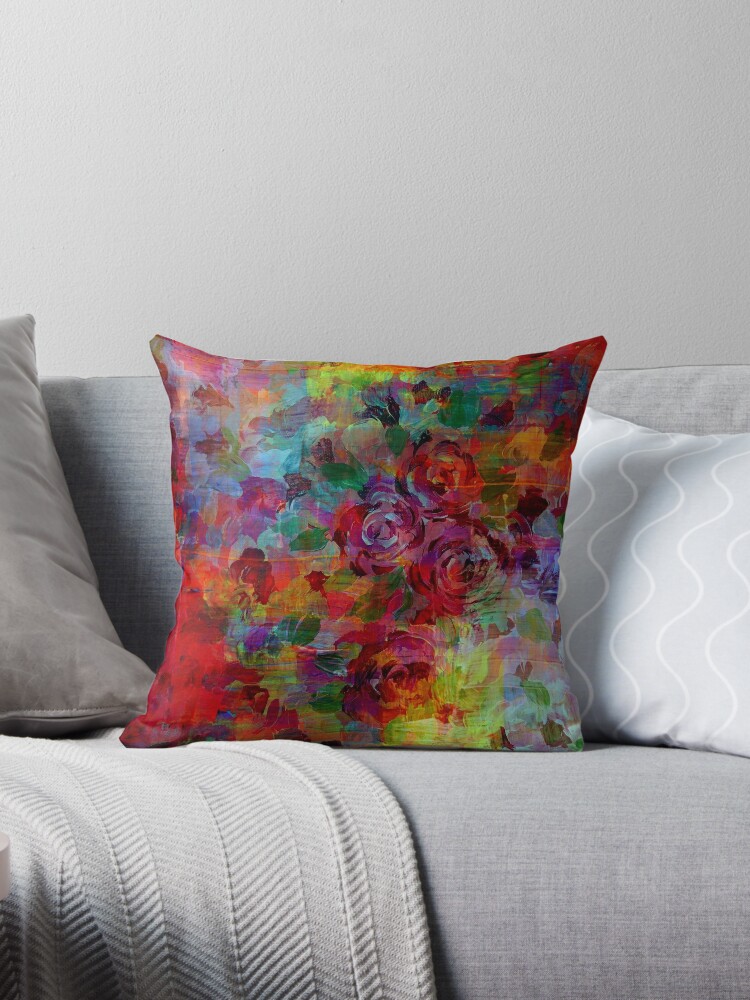 "THROUGH ROSE-COLORED GLASSES Bold Rainbow Floral ...