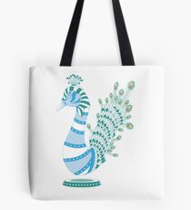 Robot Peacock Tote Bag