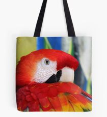 Scarlet macaw Living Rainbow 03 Tote Bag