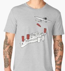 BATTLESHIP / SEA BATTLE BOARD GAME Men's Premium T-Shirt