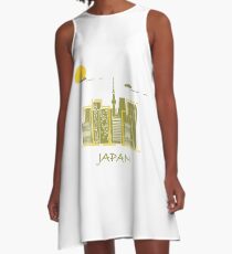 Unusual Japanese architecture. A-Line Dress