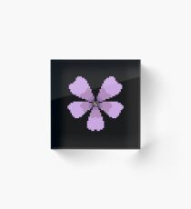 Wild Blue Phlox - No Border - Top Down Acrylic Block