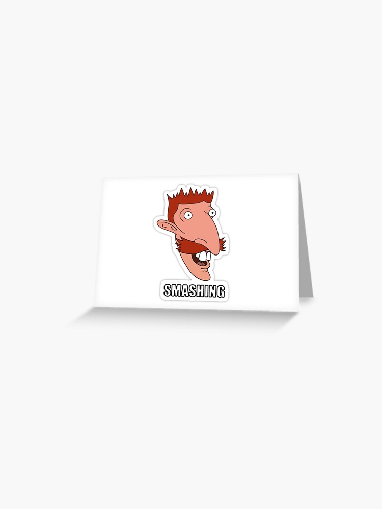 Smashing Nigel Thornberry Greeting Card By Kingsensus Redbubble