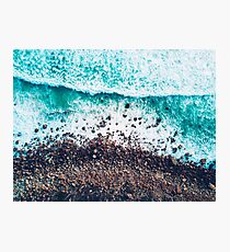 Ocean Waves on Beach Photographic Print