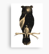 Owl Silhouette Canvas Print