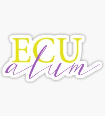 ecu alum Sticker