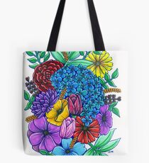Floral Exuberance Tote Bag