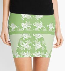 Denkyen Adinkra symbol of adaptability Mini Skirt