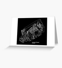 Haç Axonometric (black version) Greeting Card
