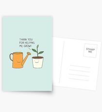 Thank you for helping me grow! Postcards