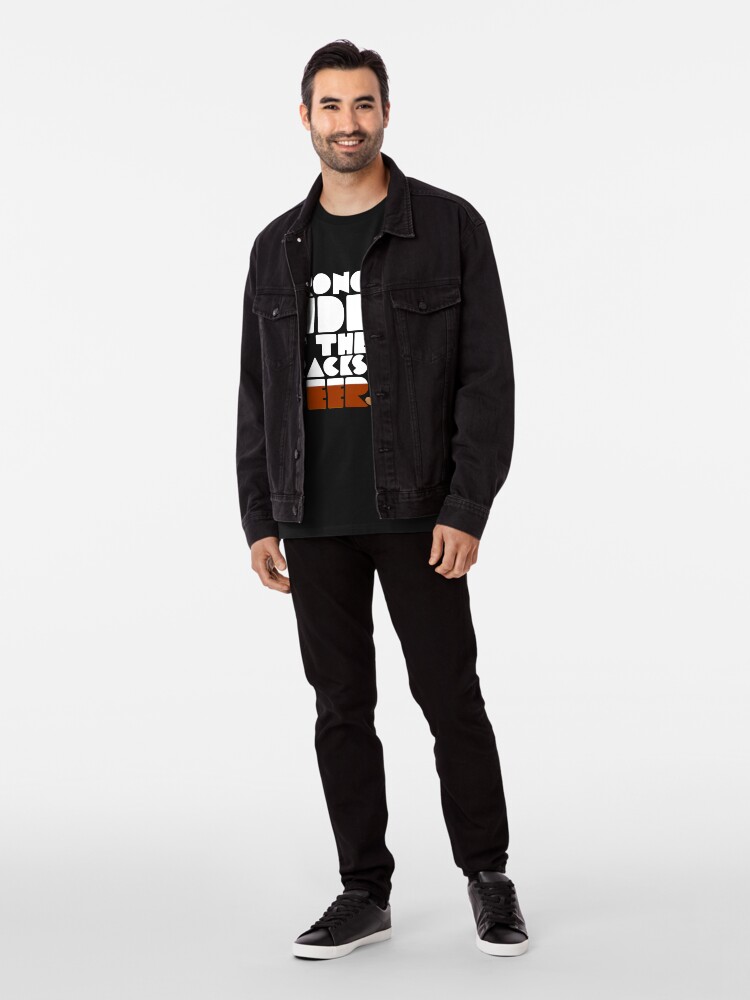 Alternate view of WrongSideOfTheTracks.beer Cat and Text Premium T-Shirt
