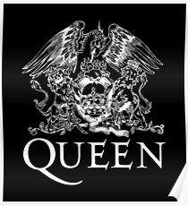 Queen Band Royal Crest Logo Poster