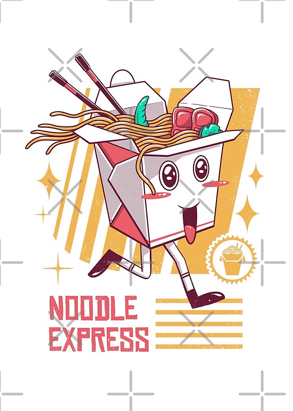 "Noodle Express" by vincenttrinidad Redbubble