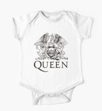 Queen Band Royal Crest Logo Black One Piece - Short Sleeve