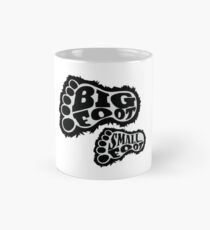 Big Foot Small Foot Steps Dad Son Matching Bigfoot Shirts Mug