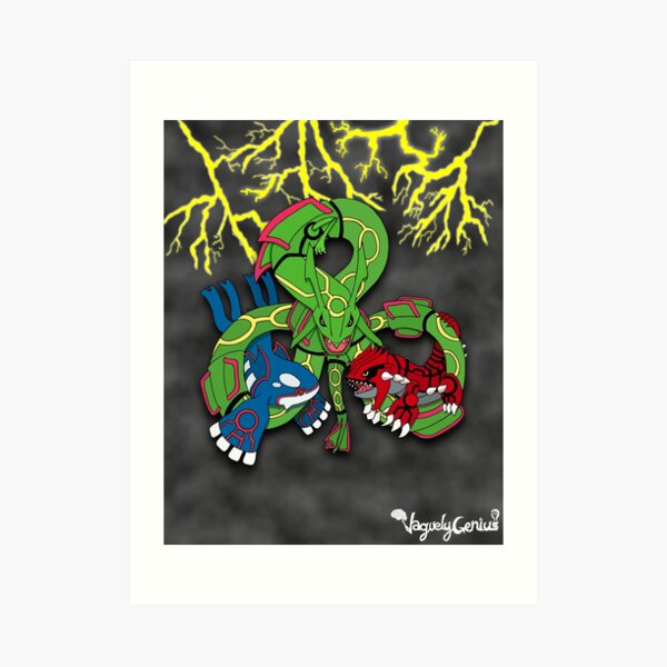 Rayquaza, Kyogre, & Groudon - Hoenn Remake Ahoy! Art Print
