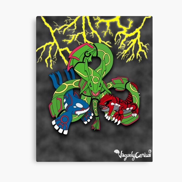 Rayquaza, Kyogre, & Groudon - Hoenn Remake Ahoy! Canvas Print