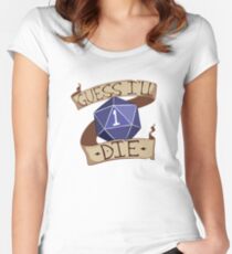 Camiseta entallada de cuello ancho Supongo que moriré