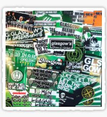 Glasgow Celtic - Green & White - GLSGOW -The Fields of Athenrye -GCFC ULTRA Stickers Sticker