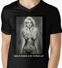 MARILYN MONROE: as The TATTOOED LADY Print Men's V-Neck T-Shirt