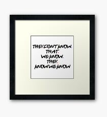 Phoebe Quote Framed Print