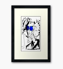 Hunter in Blues Framed Print