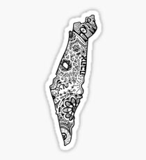Hipster Israel Zentangle Sticker