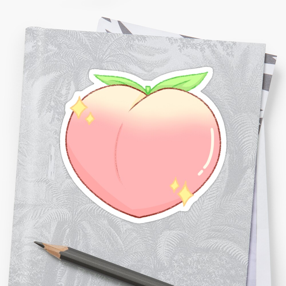 Aesthetic Peach Sticker By Violadraws Redbubble 3728