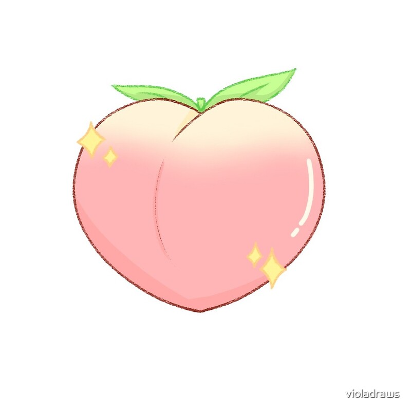 "aesthetic peach" by violadraws | Redbubble