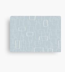 Light Gray Mod Shapes Canvas Print