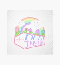 Dead Inside Kawaii Perky Goth Design Scarf