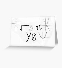 Mathematical Thank You Card Greeting Card