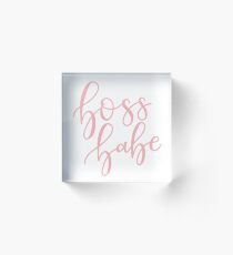 Bloque acrílico Boss Babe