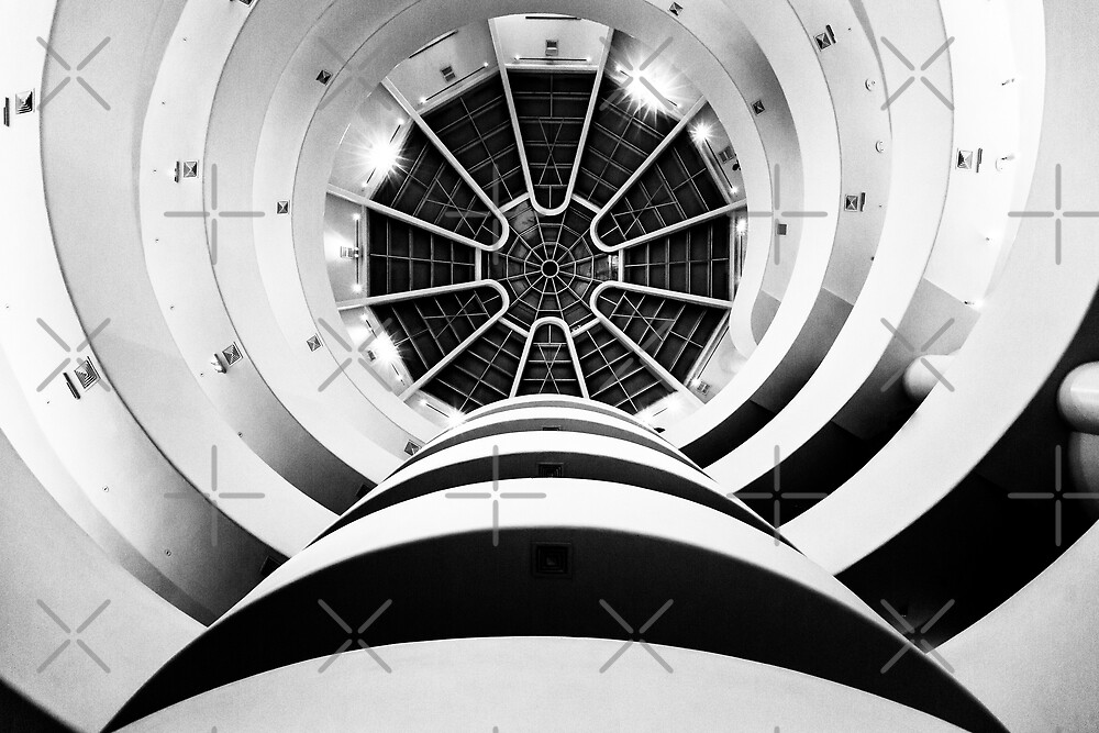 "Solomon R. Guggenheim Museum New York Photography, Black and White