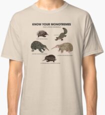 Know Your Monotremes Classic T-Shirt