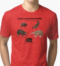 Know Your Monotremes Tri-blend T-Shirt