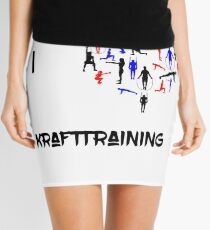 I love Krafttraining. Geschenkidee Minirock