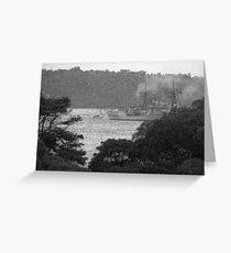 Warship Greeting Card
