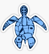Plastic turtle- blue Sticker