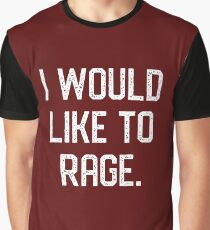 Camiseta gráfica Me gustaría rabiar Barbarian Tableop RPG