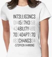 Adapt or Die Encoded Fitted T-Shirt