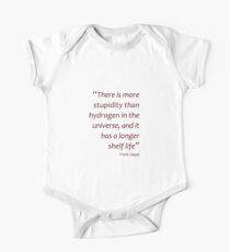 More stupidity than hydrogen... (Amazing Sayings) One Piece - Short Sleeve