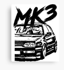 Golf MK3 MK3 "Dirty Style" Canvas Print